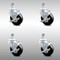 Service Caster 4 Inch SS Hard Rubber Wheel Swivel 12mm Threaded Stem Caster Set Brake SCC SCC-SSTS20S414-HRS-TLB-M1215-4 - alternate 1